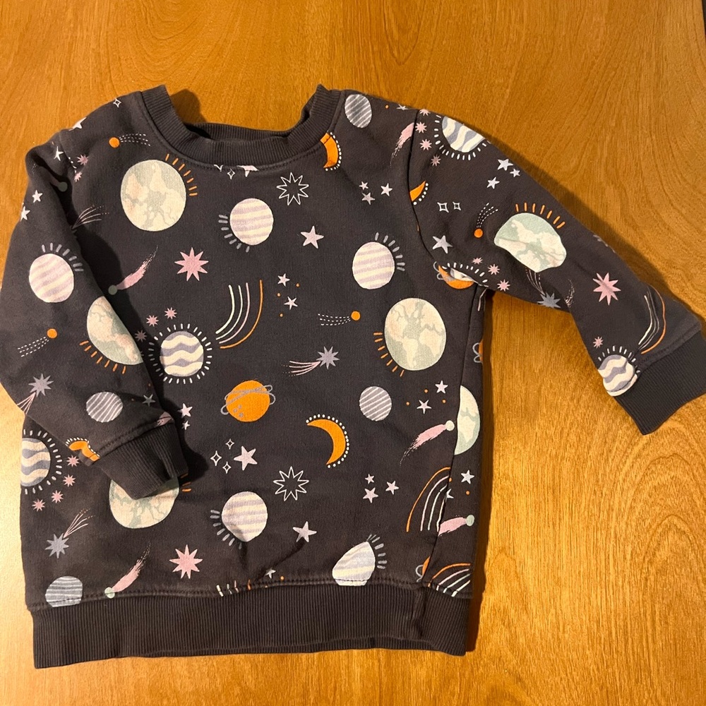 Cat & Jack 2T toddler space sweatshirt